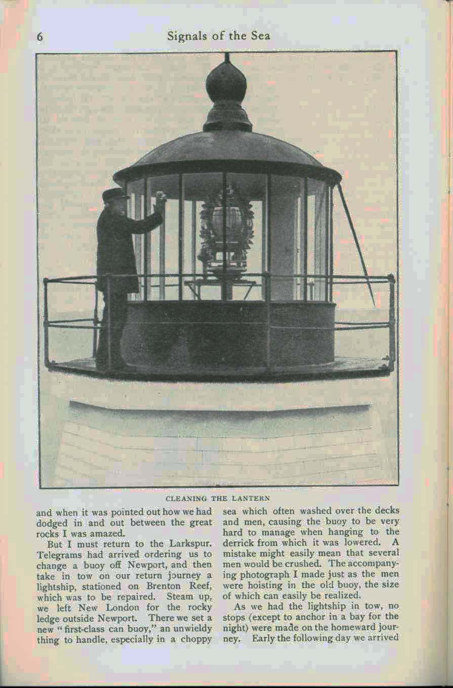 "Signals of the Sea" lighthouse keeper at light